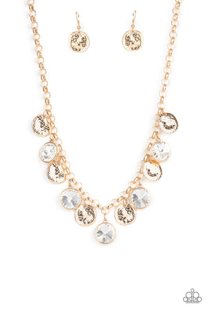 Paparazzi - Spot On Sparkle - Gold Necklace