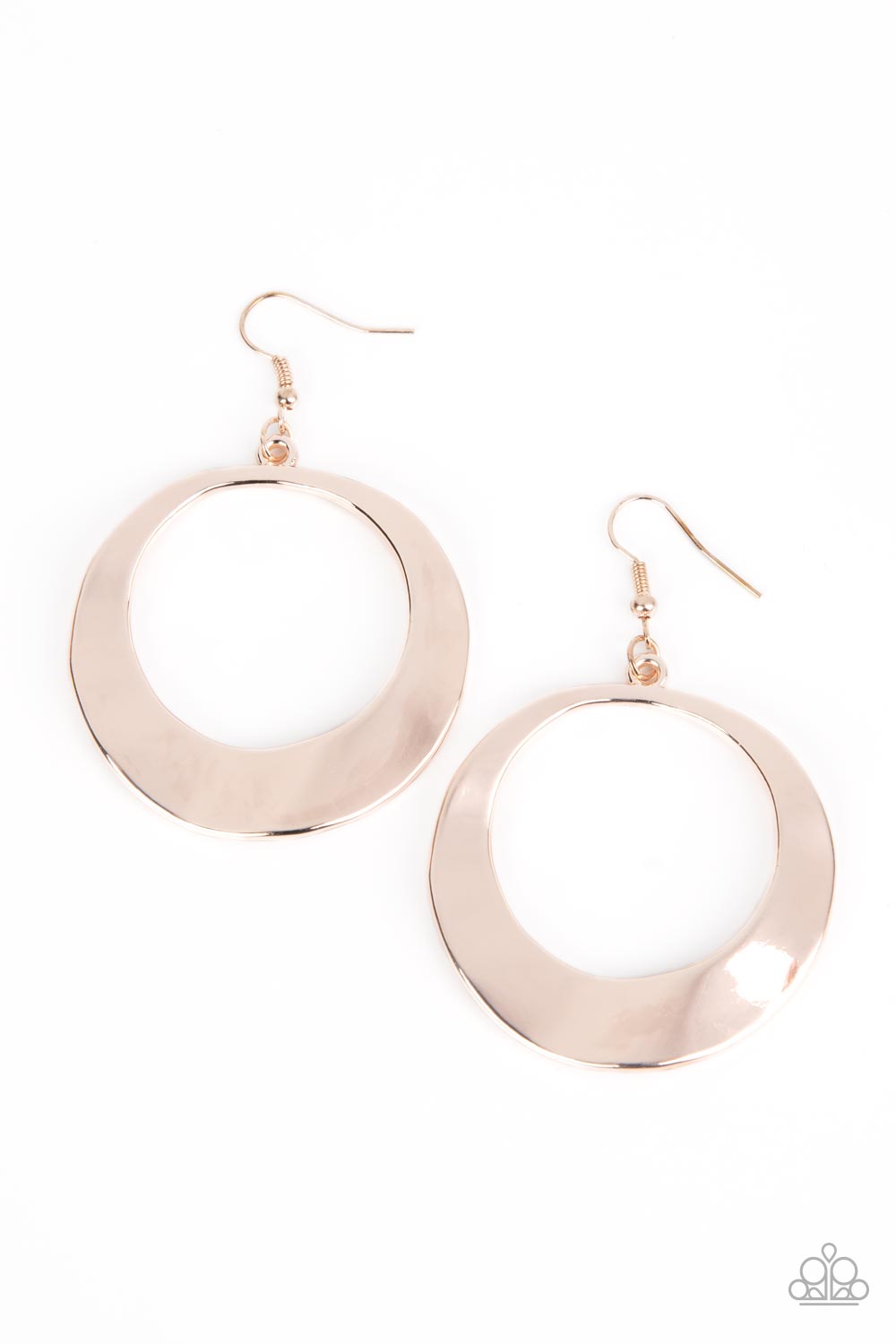 Paparazzi - Urban Eclipse - Rose Gold Earrings