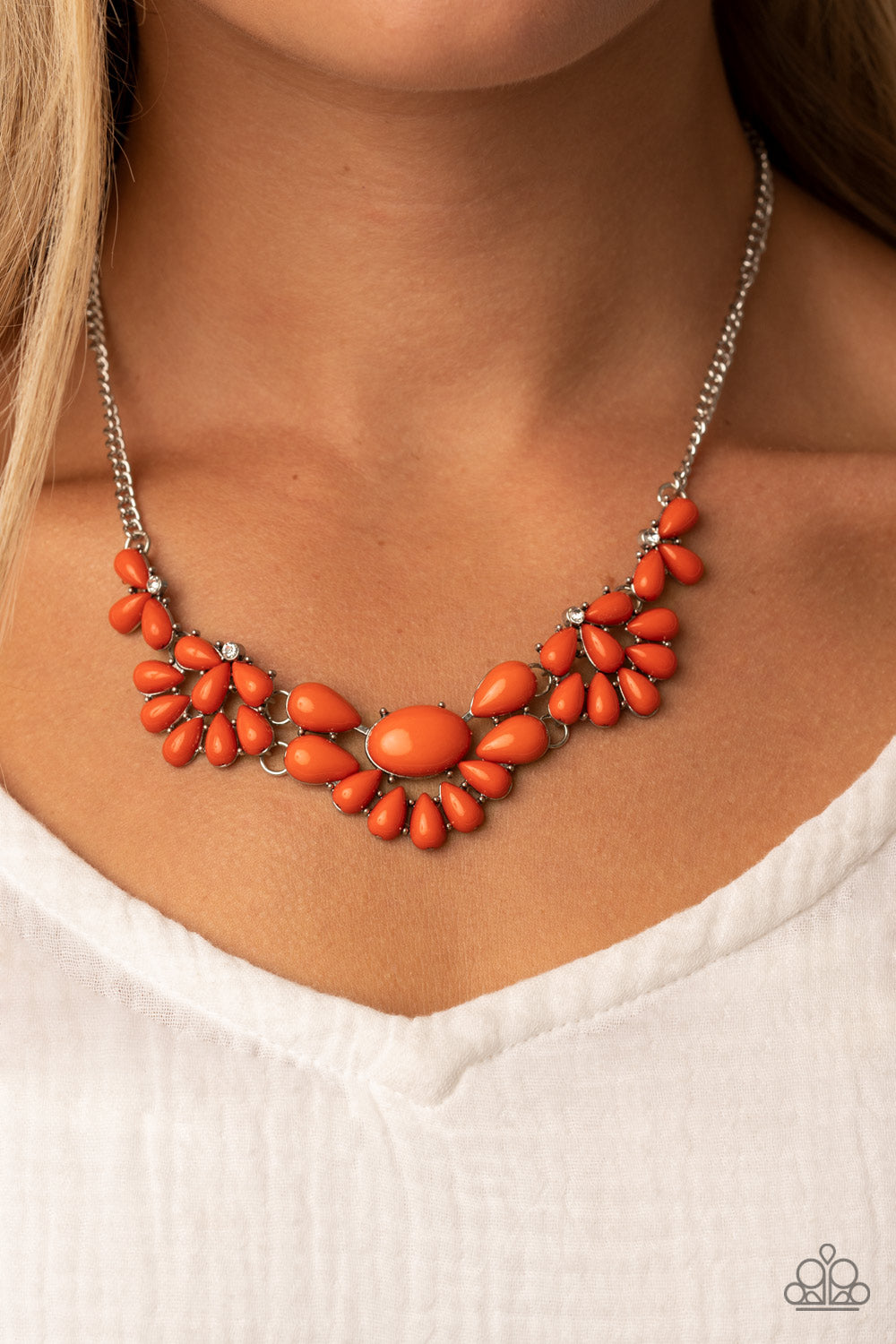 Paparazzi Accessories Secret GARDENISTA - Orange Necklace 