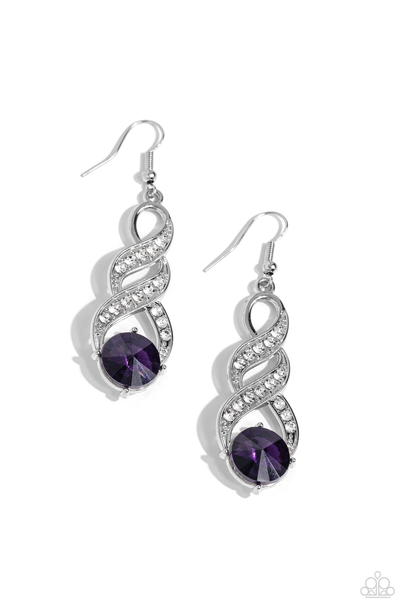 Paparazzi - High-Ranking Royalty - Purple Earrings