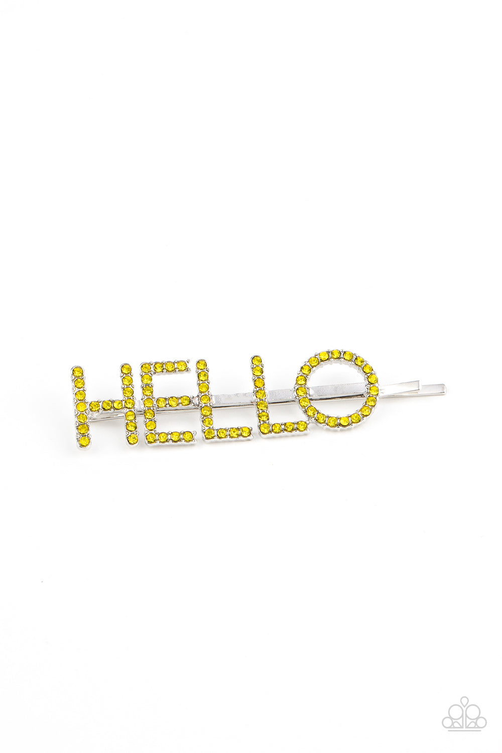 Paparazzi - Hello There - Yellow Hair Clip