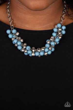 Paparazzi - Party Procession - Blue Necklace