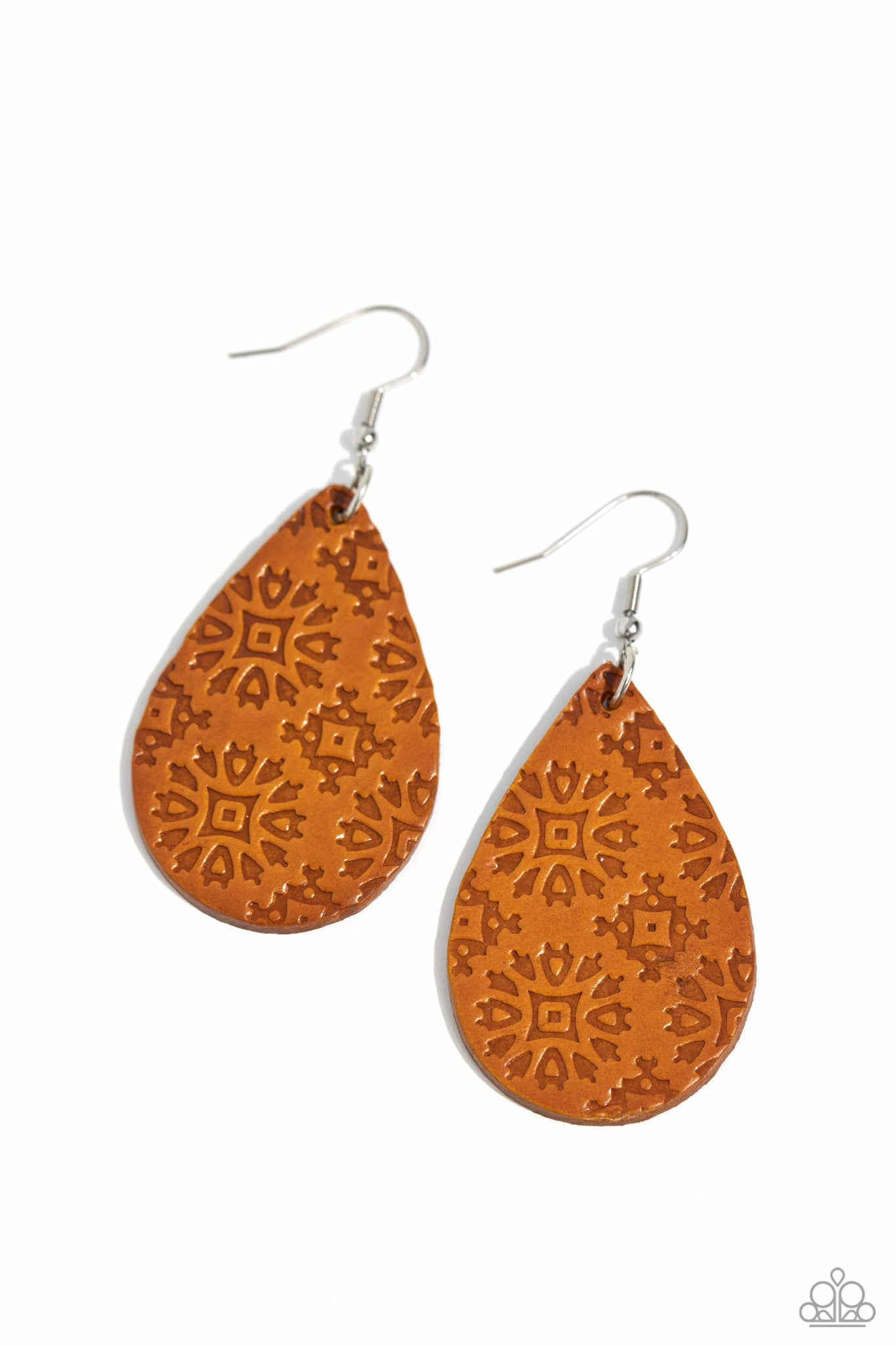 Paparazzi - Stylishly Subtropical - Orange Earrings