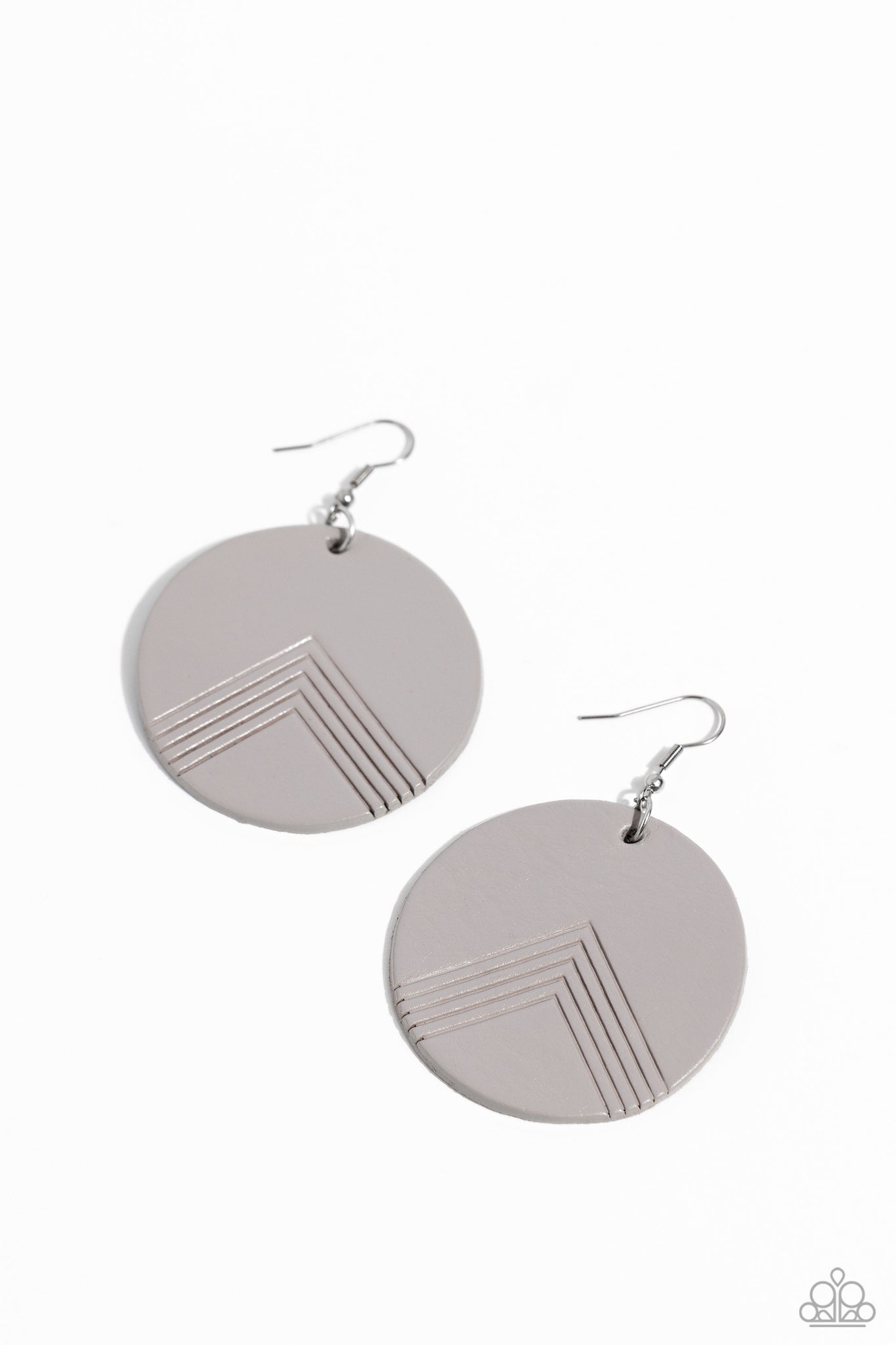 Paparazzi - On the Edge of Edgy - Silver Earrings