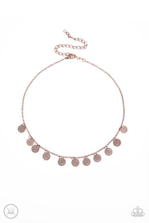 Paparazzi - On My CHIME - Copper Necklace