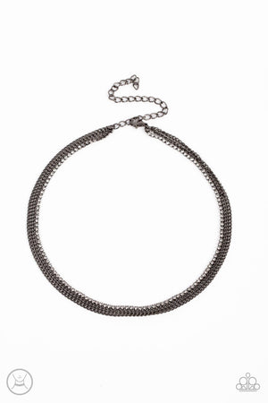 Paparazzi - Glitzy Gusto - Black Necklace