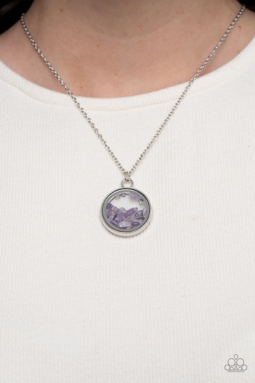 Paparazzi - Gemstone Guru - Purple Necklace