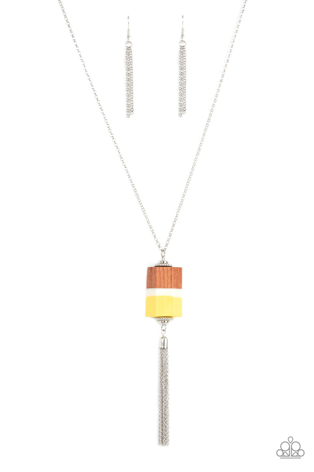 Paparazzi - Reel It In - Yellow Necklace