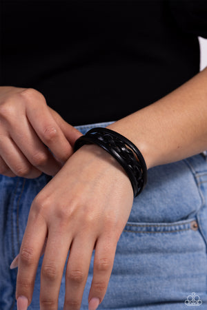 Paparazzi - ROAM and Board - Black Bracelet