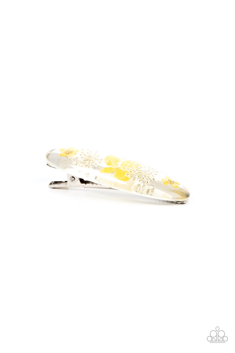 Paparazzi - Floral Flurry - Yellow Hair Clip