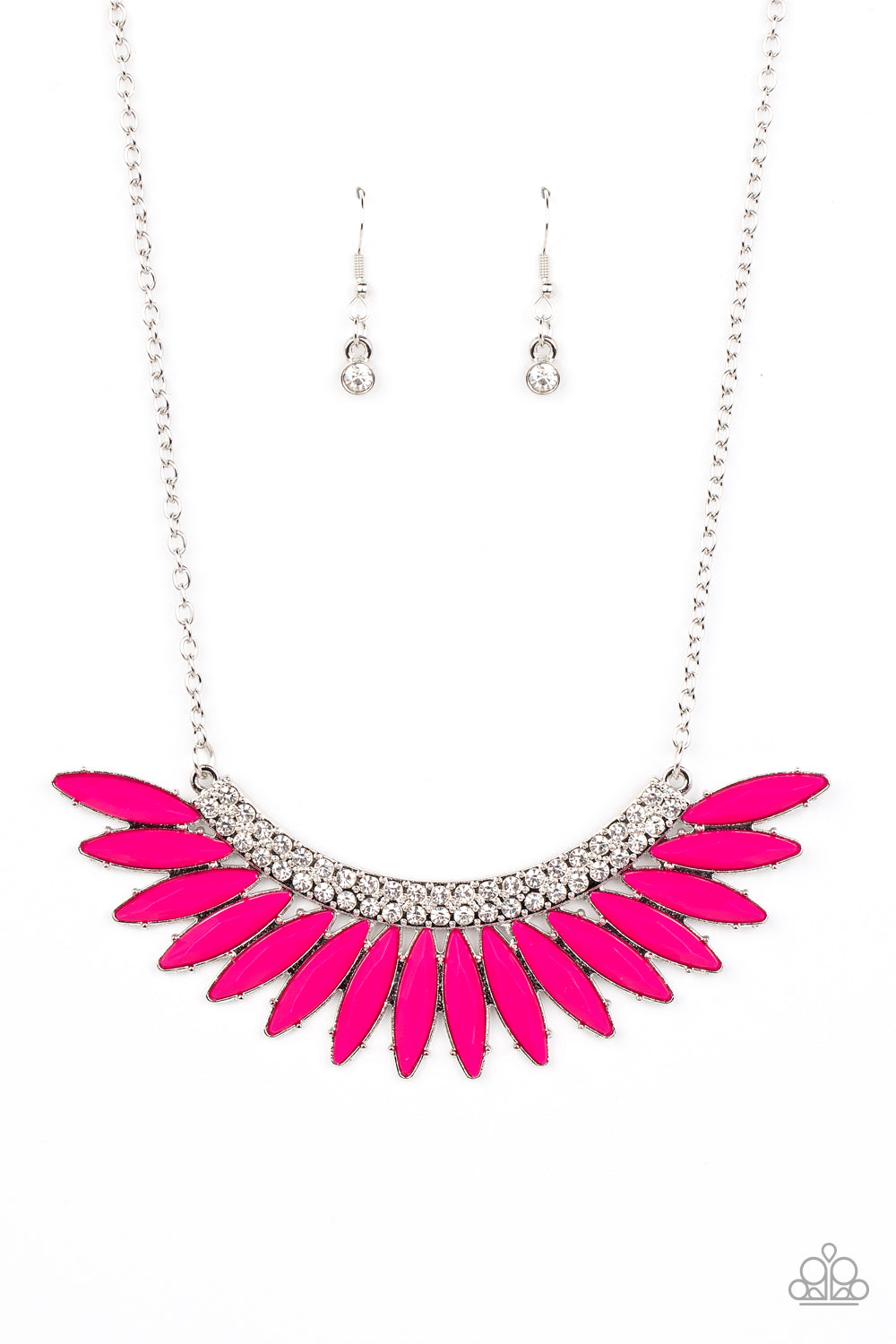 Paparazzi - Flauntable Flamboyance - Pink Necklace