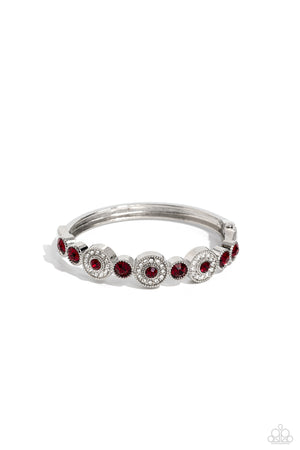 Paparazzi - Crowns Only Club - Red Bracelet