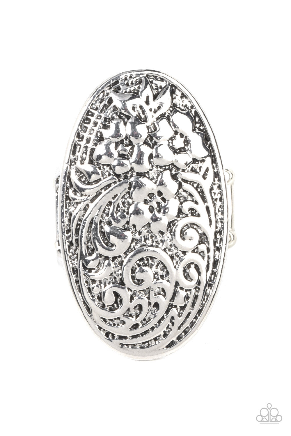 Paparazzi - Floral Fortress - Silver Ring