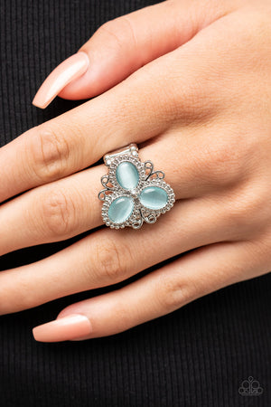 Paparazzi - Bewitched Blossoms - Blue Ring