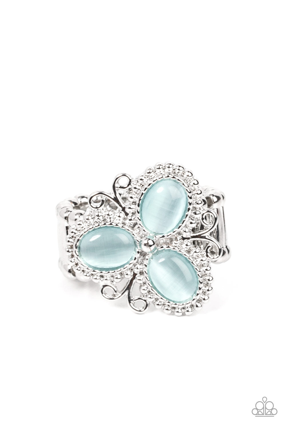 Paparazzi - Bewitched Blossoms - Blue Ring