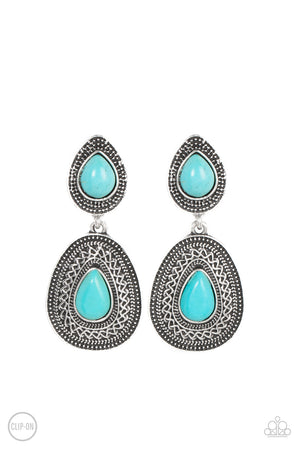 Paparazzi - Country Soul - Blue Earrings