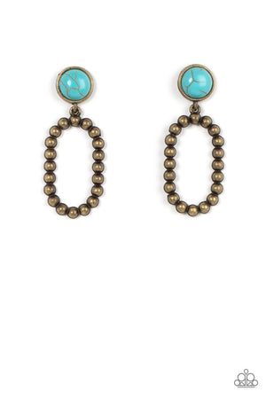 Paparazzi - Riverbed Refuge - Brass Earrings