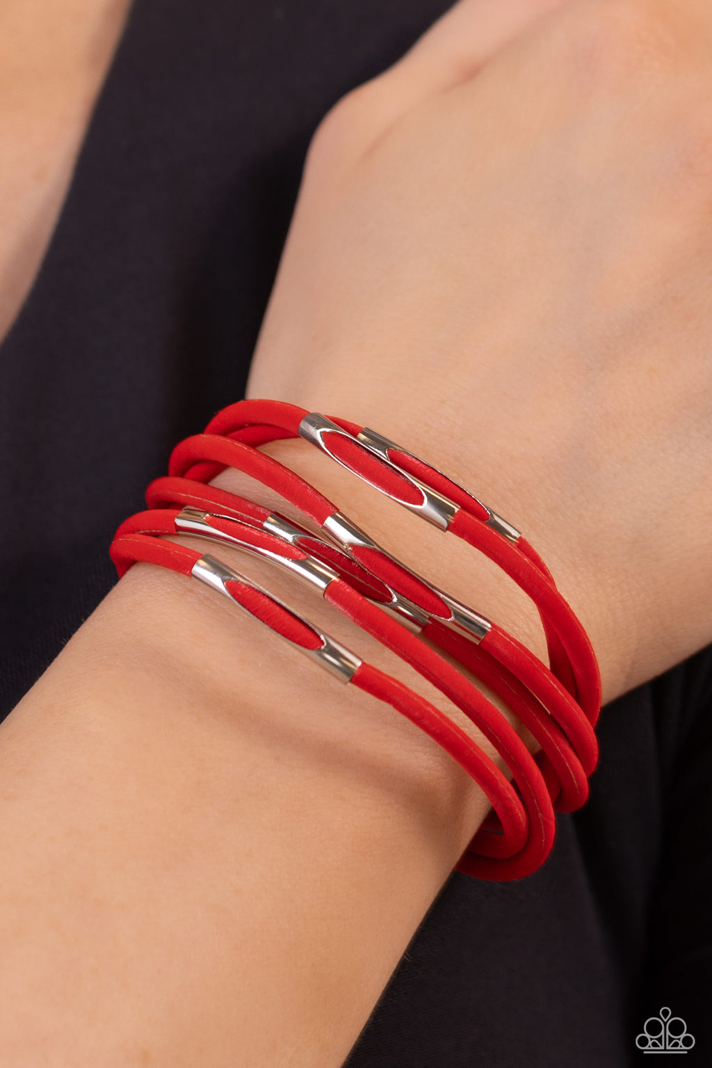 Paparazzi - Magnetic Personality - Red Bracelet