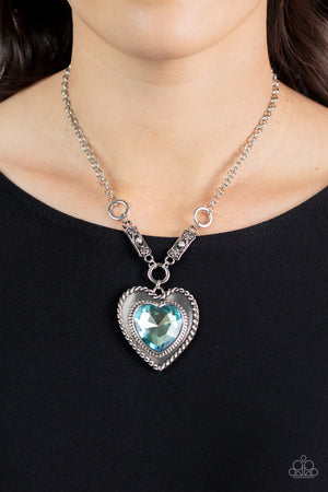 Paparazzi - Heart Full of Fabulous - Blue Necklace