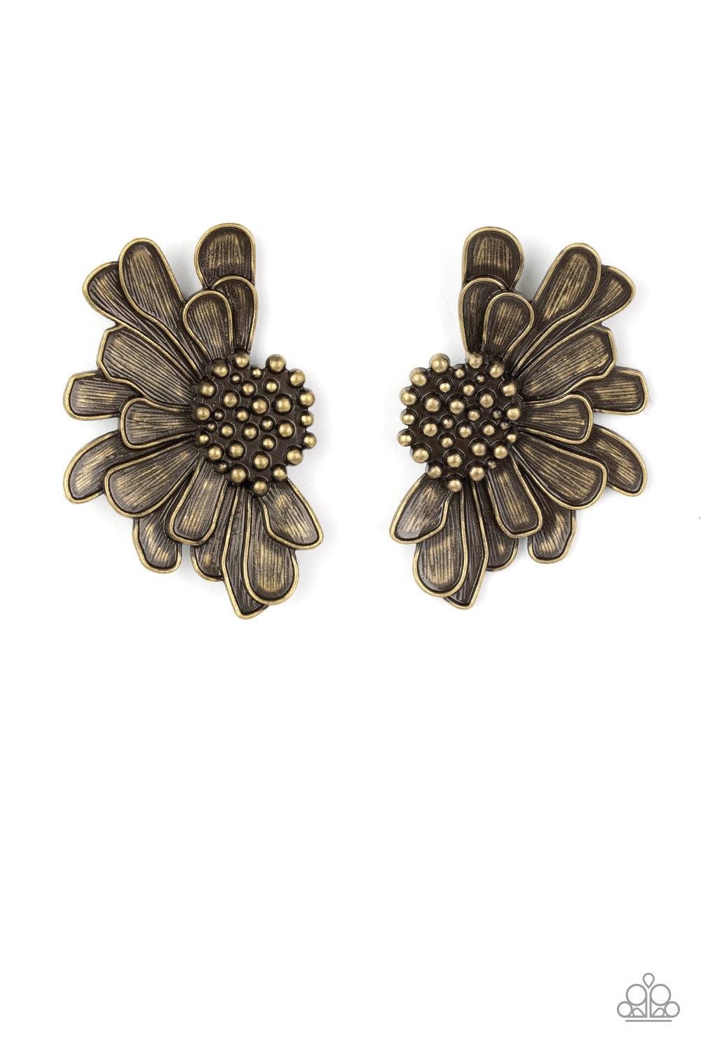 Paparazzi - Farmstead Meadow - Brass Earrings