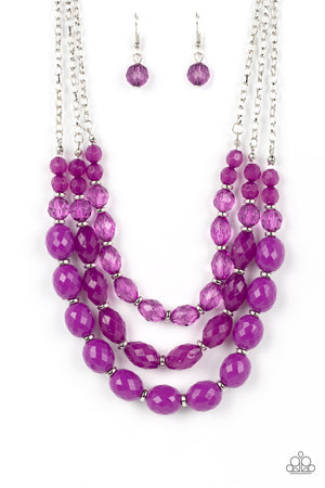 Paparazzi Accessories Tropical Hideaway - Purple Necklace