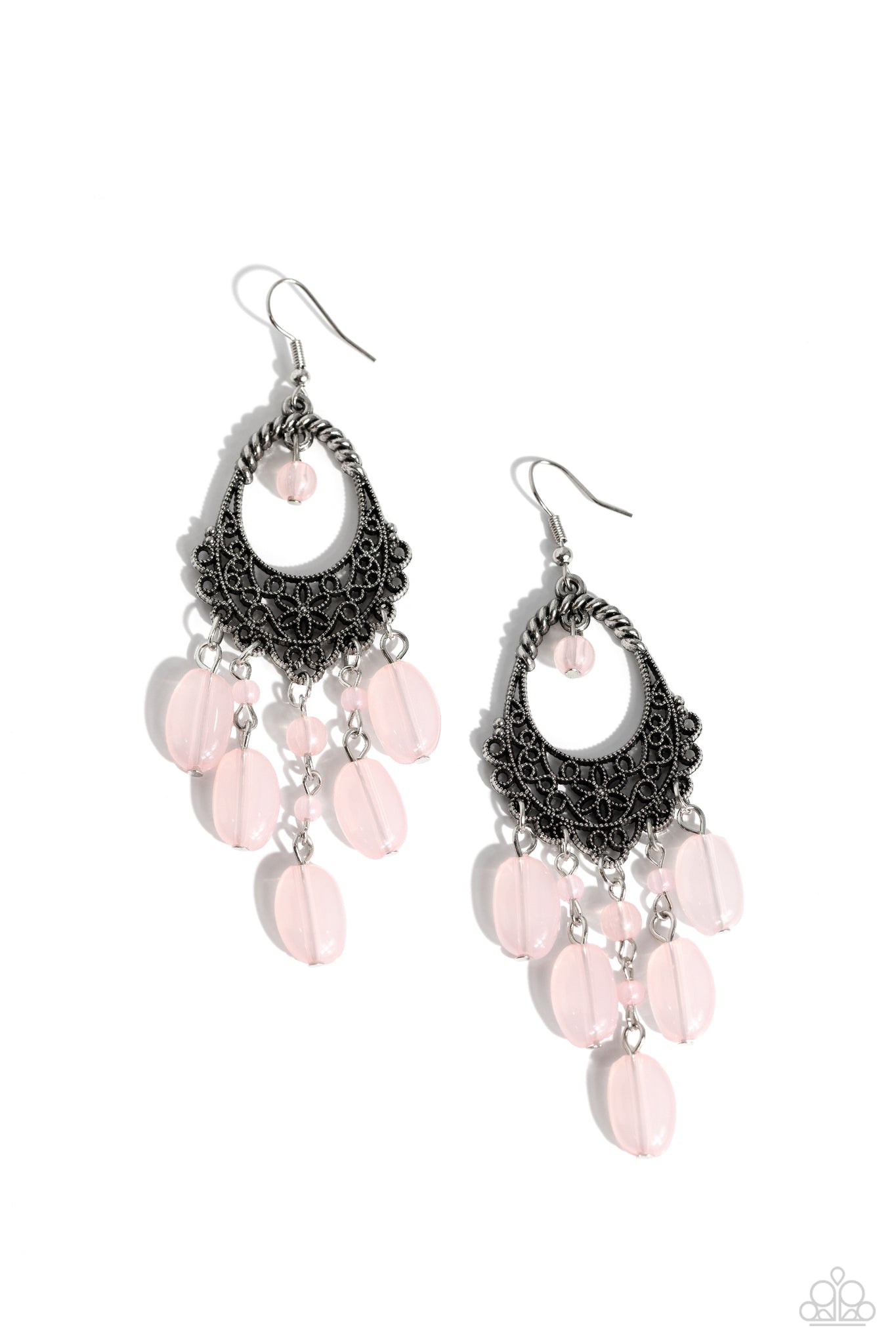 Paparazzi - Botanical Escape - Pink Earrings