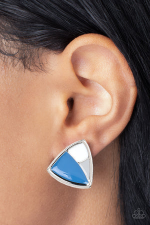 Paparazzi - Kaleidoscopic Collision - Blue Earrings