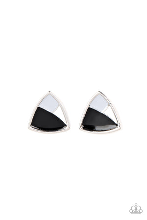 Paparazzi - Kaleidoscopic Collision - Black Earrings