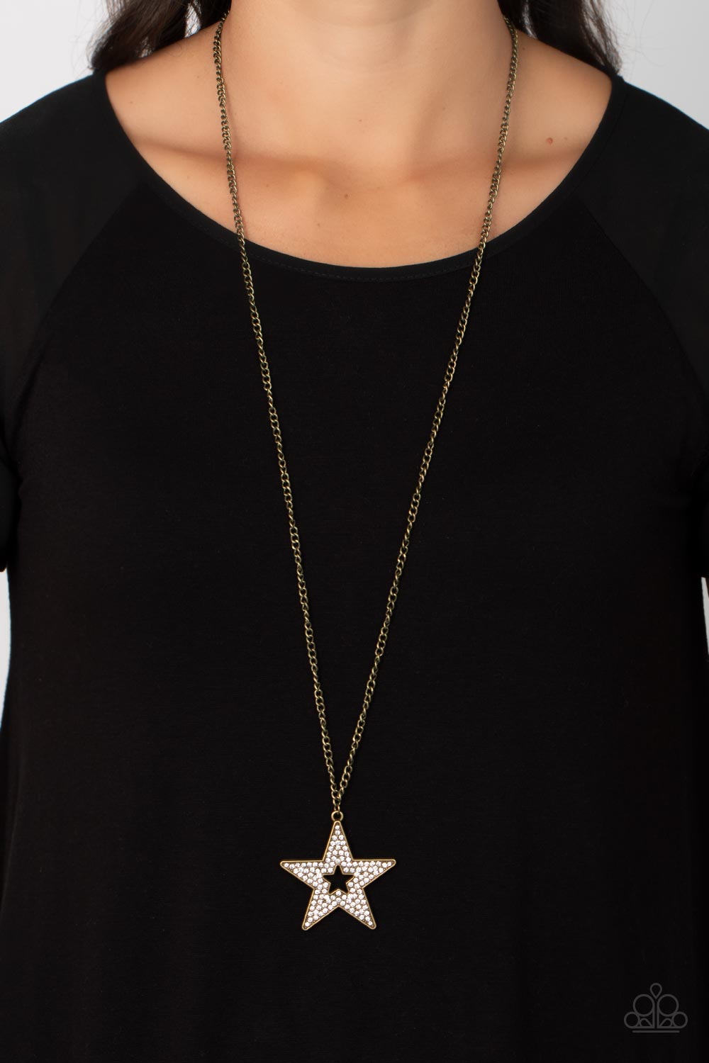 Paparazzi - Superstar Stylist - Brass Necklace