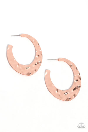 Paparazzi - Make a Ripple - Copper Earrings