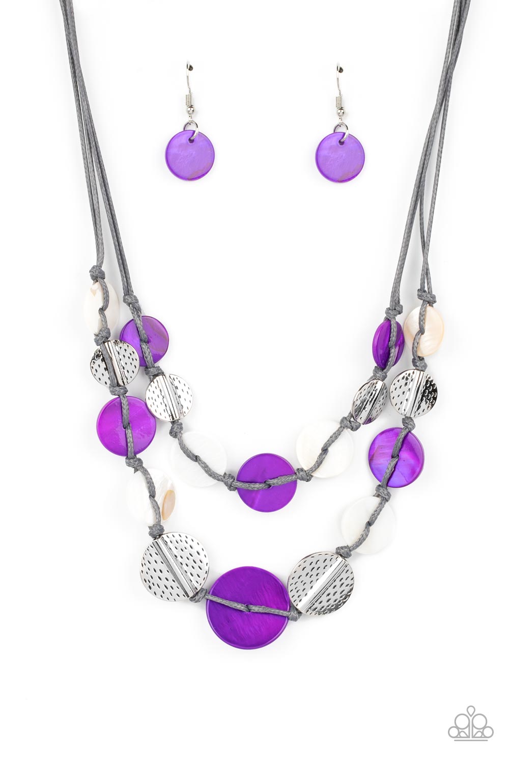 Paparazzi - Barefoot Beaches - Purple Necklace