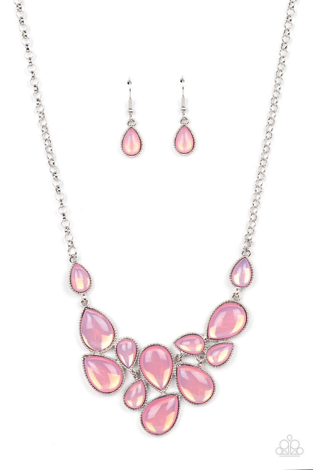 Paparazzi - Keeps GLOWING and GLOWING - Pink Necklace