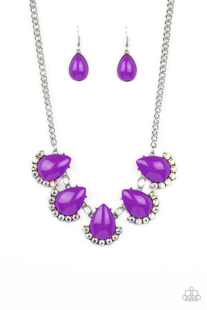 Paparazzi - Ethereal Exaggerations - Purple Necklace