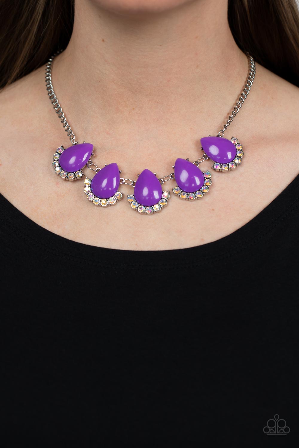 Paparazzi Accessories - Ethereal Exaggerations - Purple Necklace