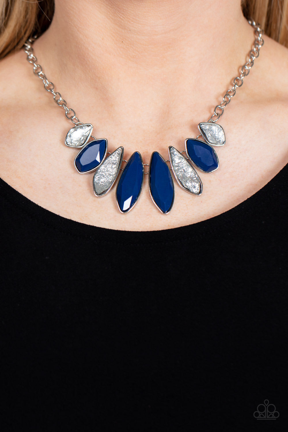 Paparazzi Accessories Crystallized Couture - Blue Necklace