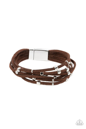 Paparazzi - Clustered Constellations - Brown Bracelet