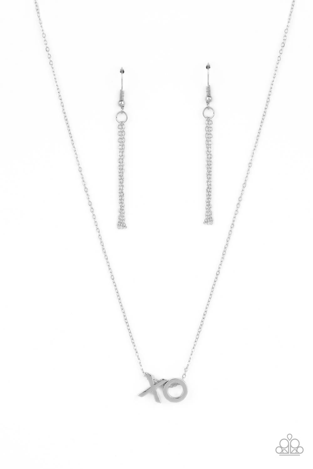 Paparazzi - Hugs and Kisses - Silver Necklace