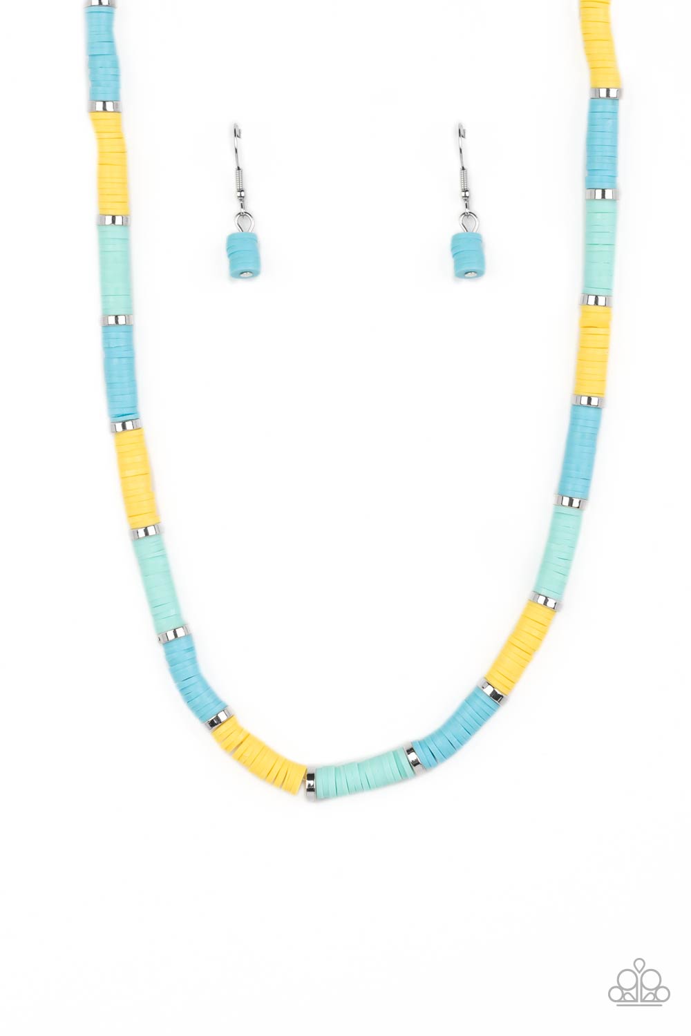 Paparazzi - Rainbow Road - Blue Necklace