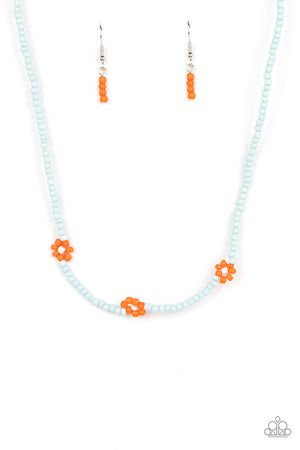 Paparazzi - Bewitching Beading - Orange Necklace