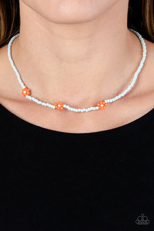 Paparazzi - Bewitching Beading - Orange Necklace