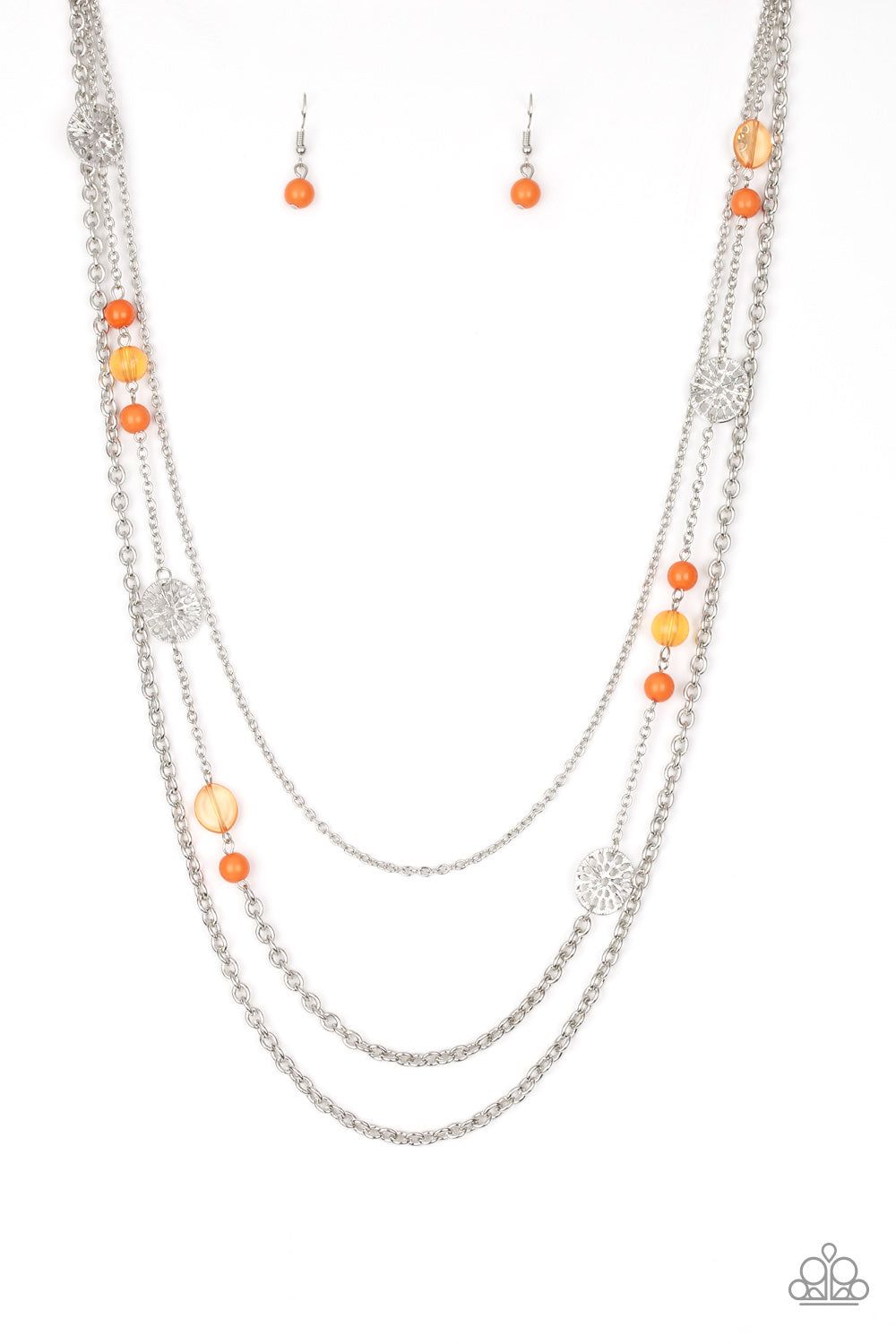 Paparazzi - Pretty Pop-tastic! - Orange Necklace