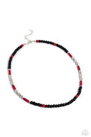 Paparazzi - Volcanic Valiance - Red Necklace