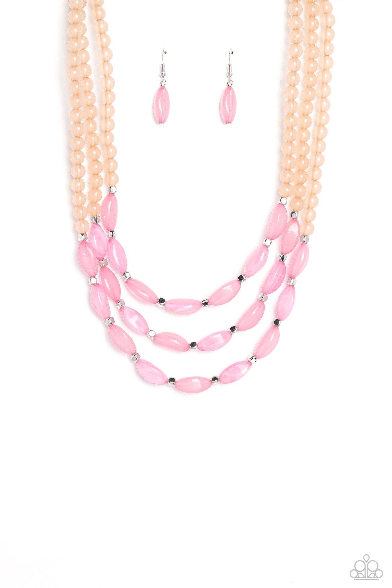 Paparazzi - I BEAD You Now - Pink Necklace