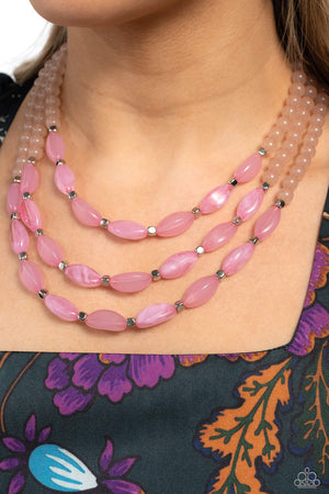 Paparazzi - I BEAD You Now - Pink Necklace