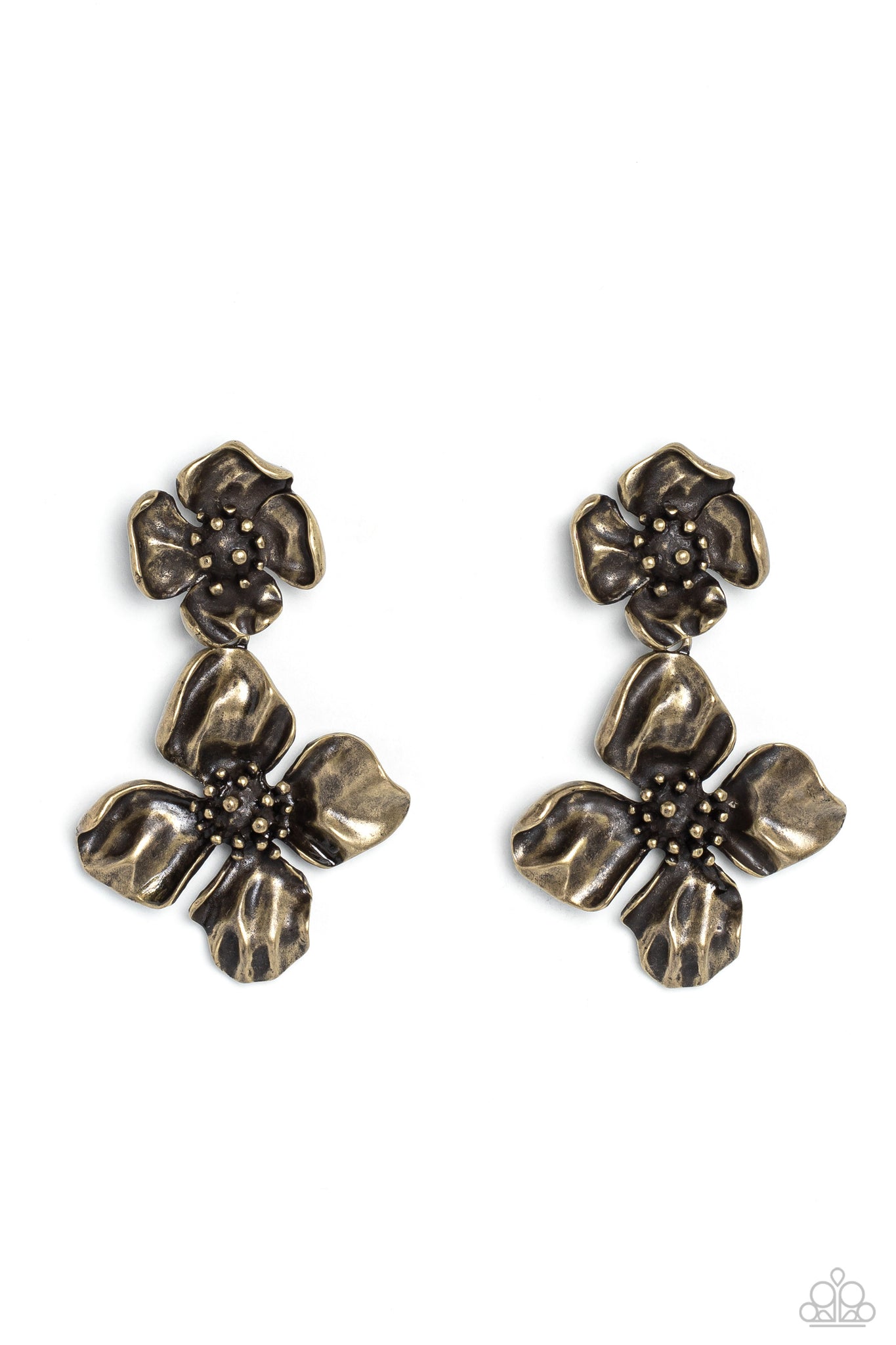 Paparazzi - Gilded Grace - Brass Earrings