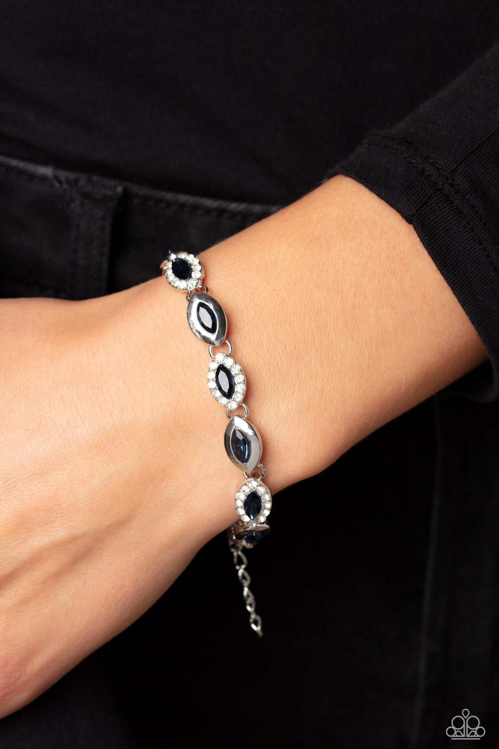 Paparazzi - Some Serious Sparkle - Blue Bracelet