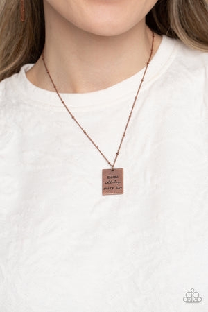 Paparazzi - Mama MVP - Copper Necklace