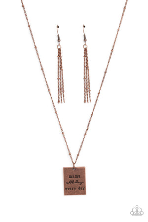 Paparazzi - Mama MVP - Copper Necklace