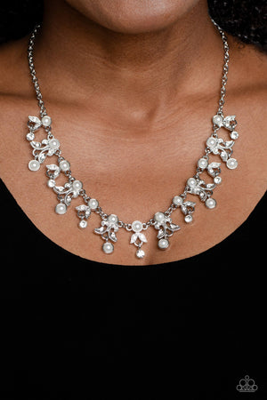 Paparazzi - Garden Princess - White Necklace