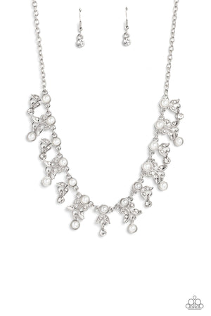 Paparazzi - Garden Princess - White Necklace